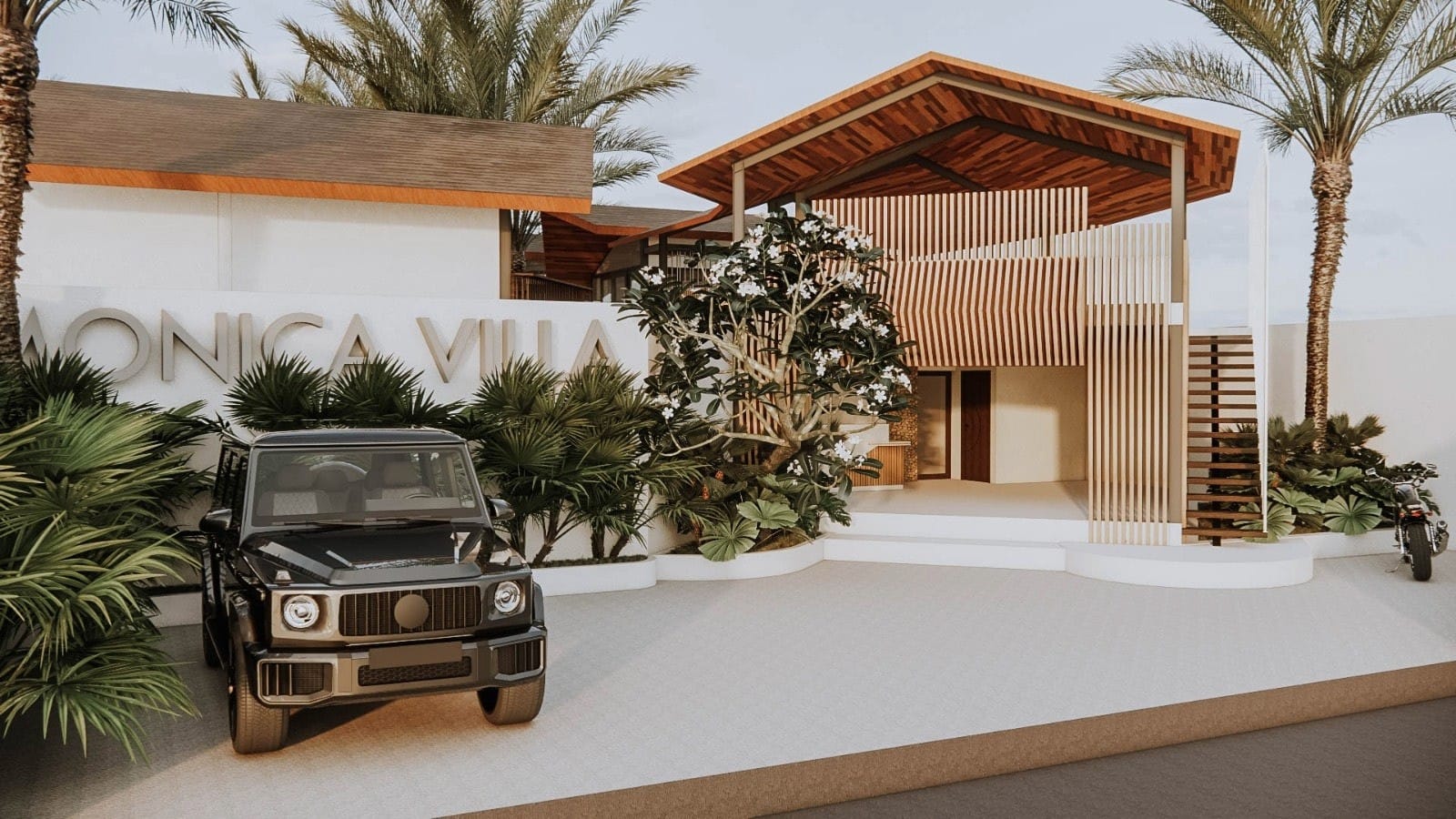 Render: reception building